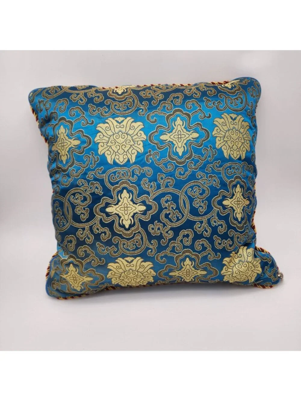 Pair of Asian Silk Brocade Pillows